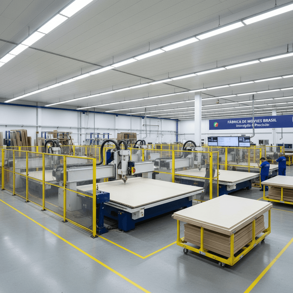 Fábrica de móveis planejados: o que muda quando tem CNC.