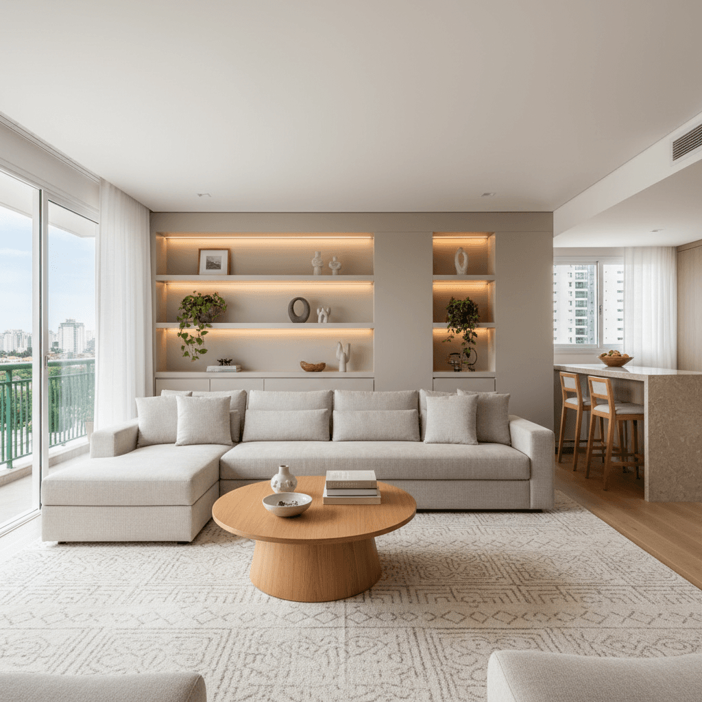 Sala de estar planejada: como unir estética e função.